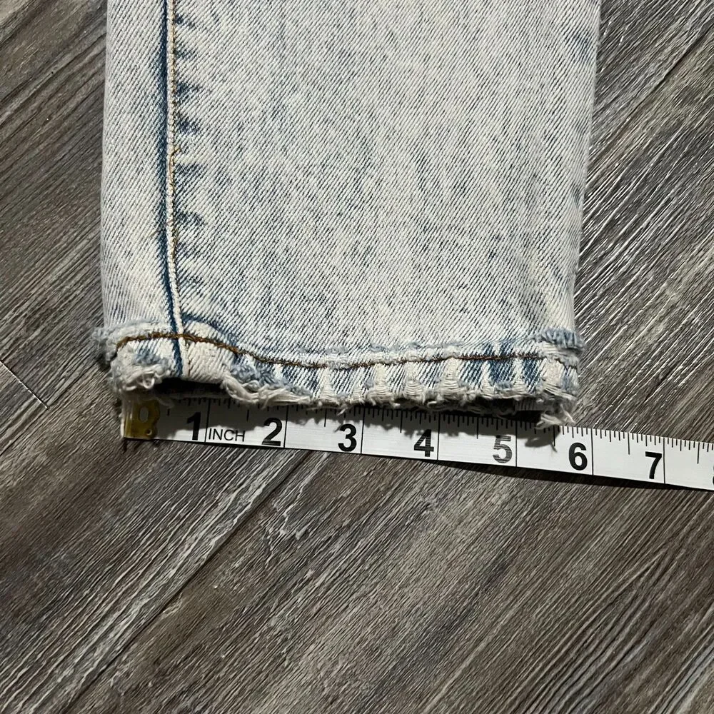 Jordache Basics 90s Acid Wash Jeans 11/12 (27x28.5) Made in Hong Kong - Picture 8 of 10